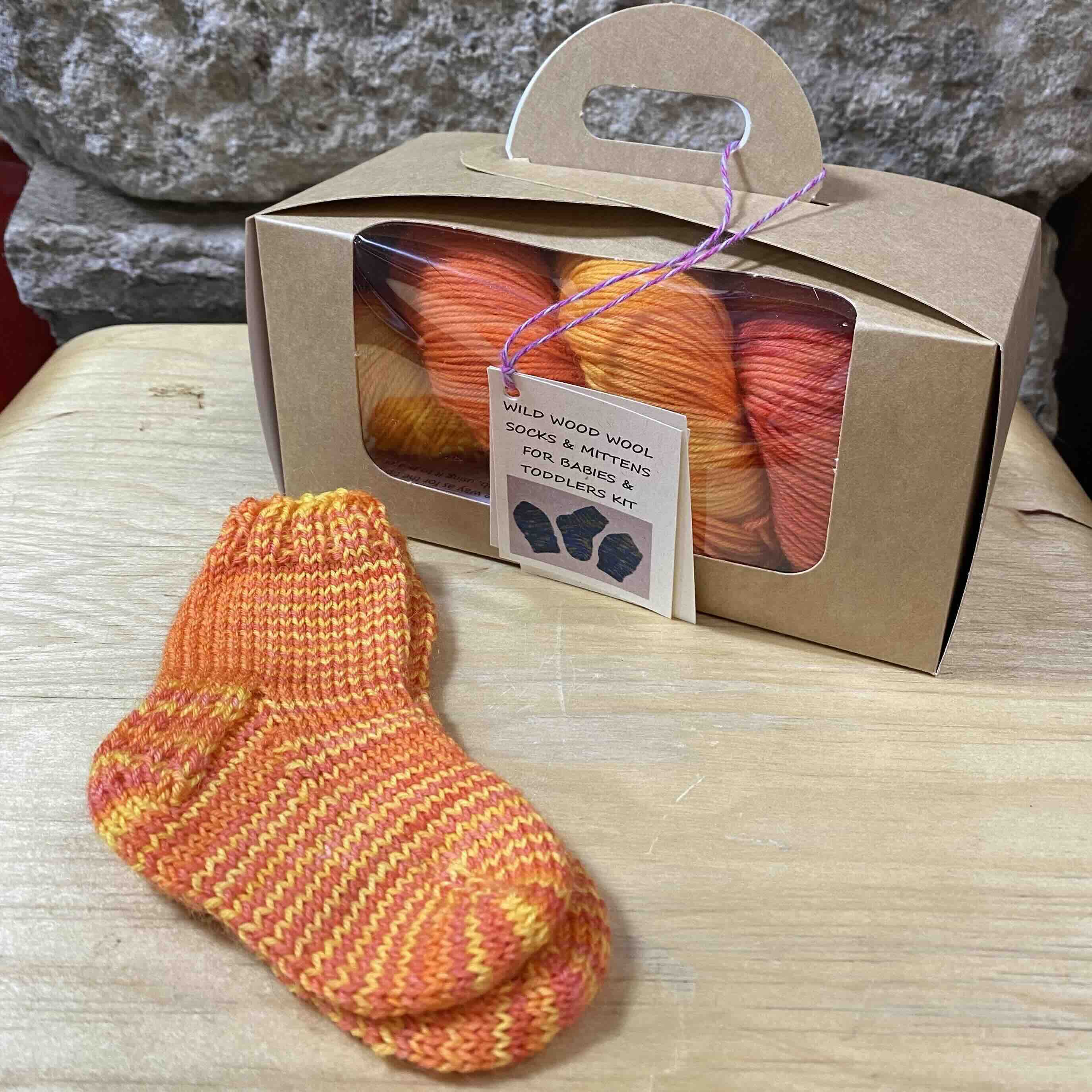 Socks & Mittens for Babies and Toddlers, Knitting Kit in FA111