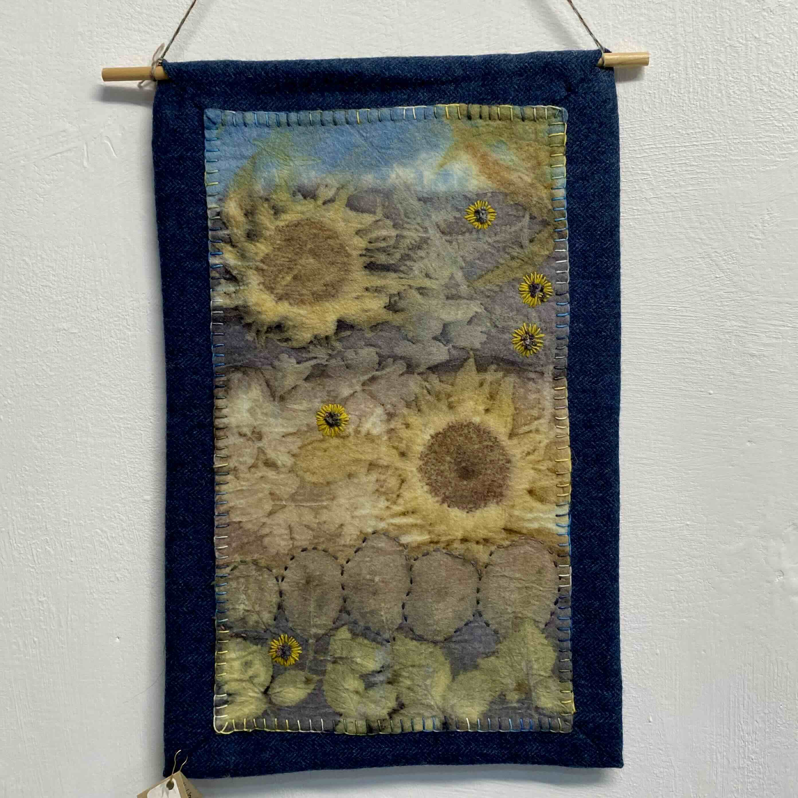 Eco Printed 'Sunflowers' Picture