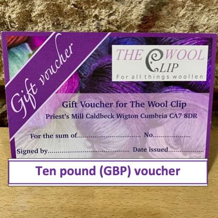 Gift Vouchers - For Use in Our Shop