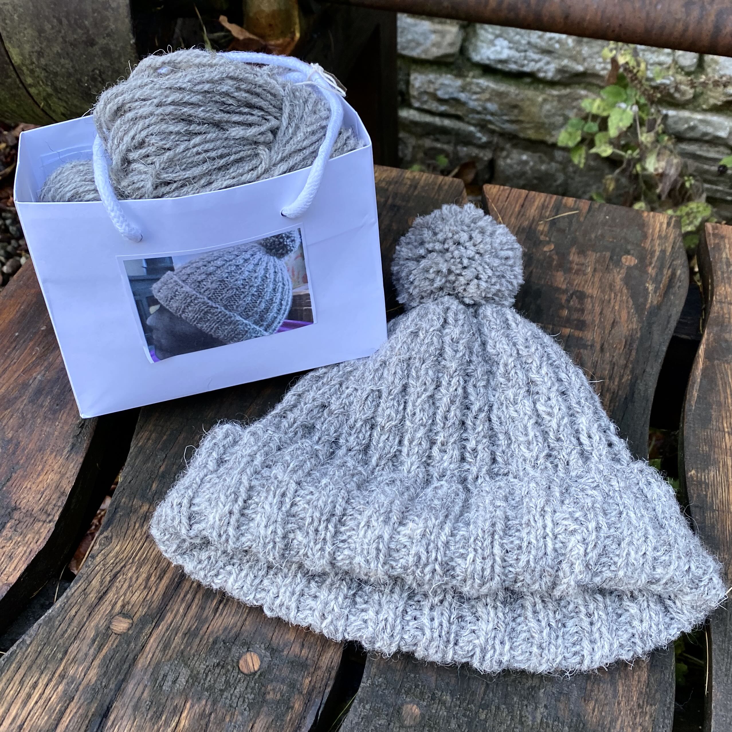 Cabled Hat Knitting Kit