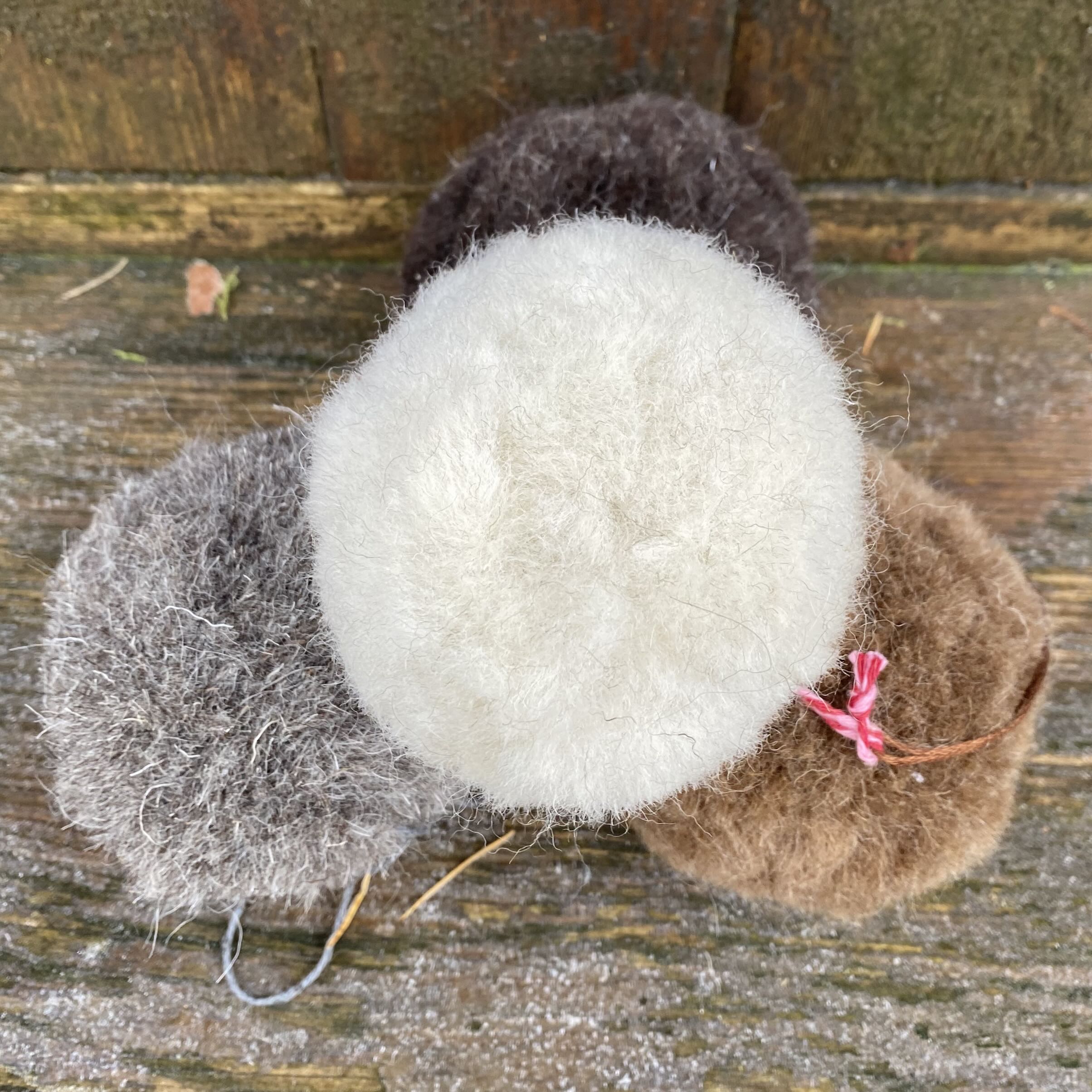 Handmade British Breed Wool Bauble