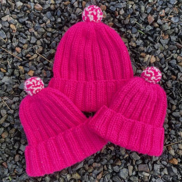 Handknitted Chunky PomPom Hat