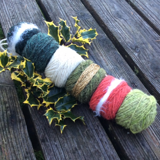 Christmas Colours - Rug Yarn